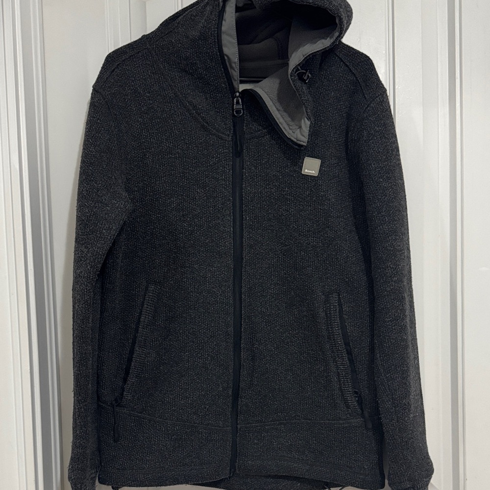 Bench charcoal Black Hooded lined Jacket